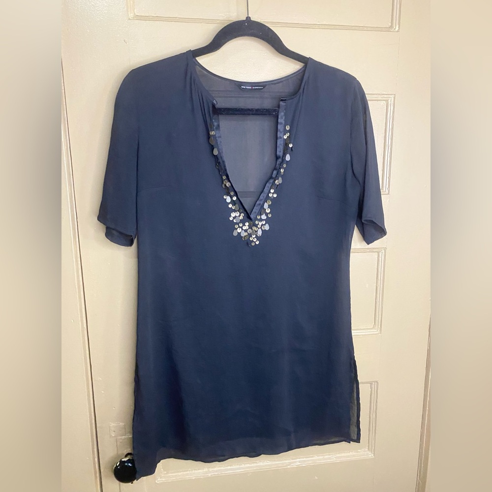 Black sheer cover up. Size M.